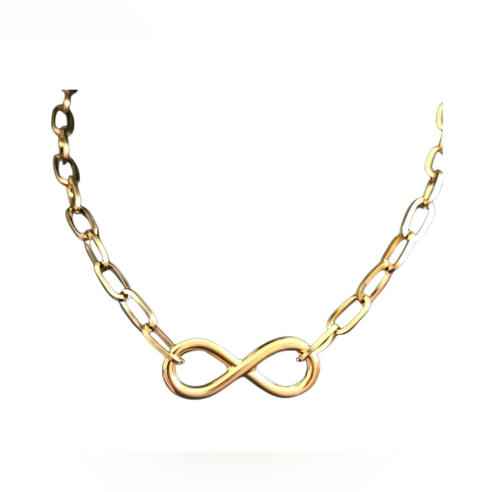 Infinity Chain Gold Necklace Fashion Jewelry